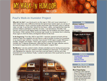 Tablet Screenshot of mywalkinhumidor.com